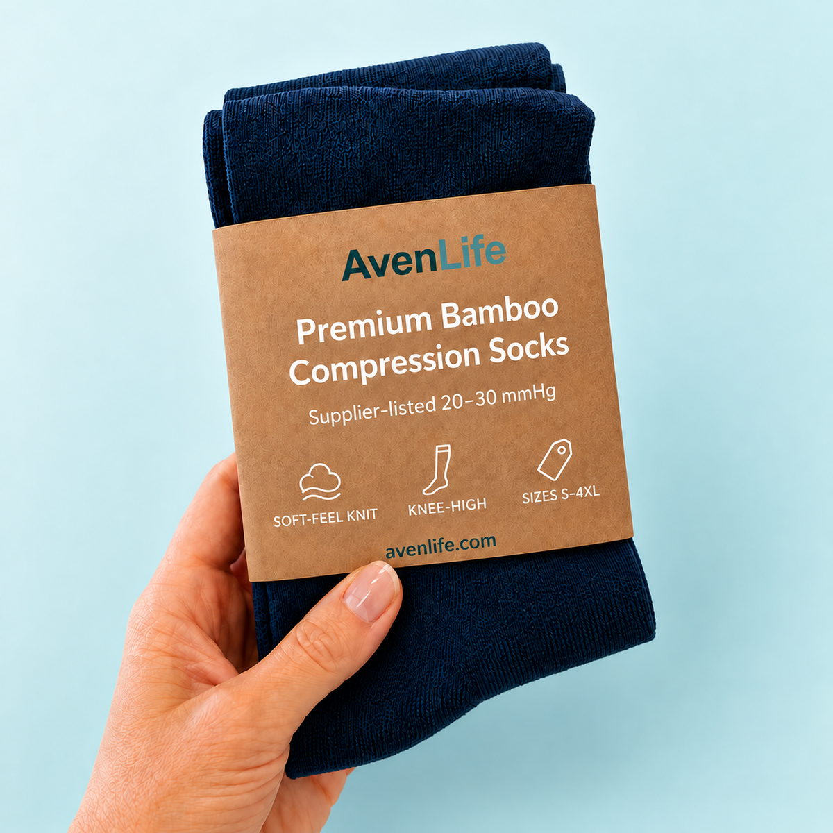 AvenLife Bamboo Compression Socks product presentation